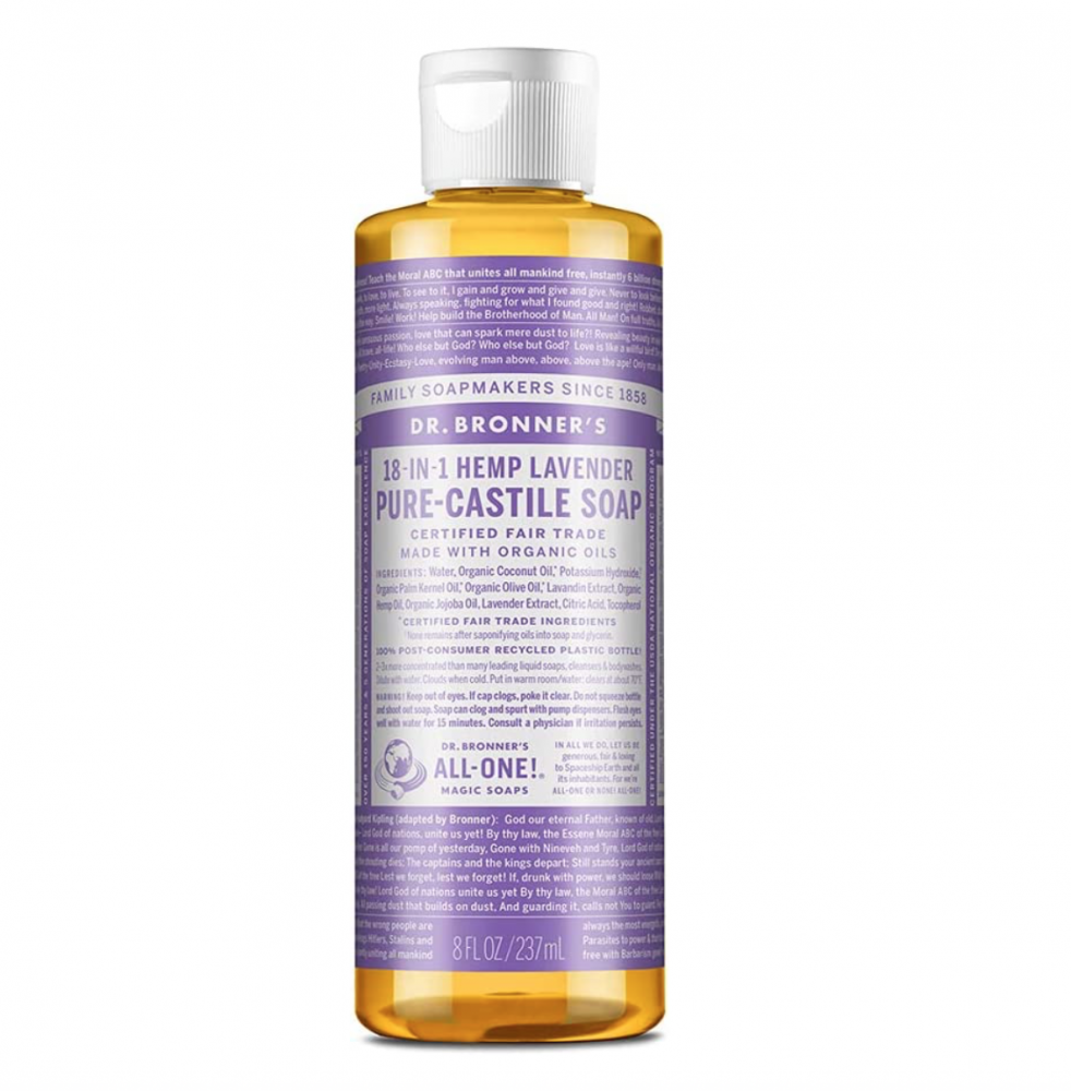Dr Bronner's Magic Soaps 18-in-1 Hemp Lavender Pure-Castile Liquid Soap