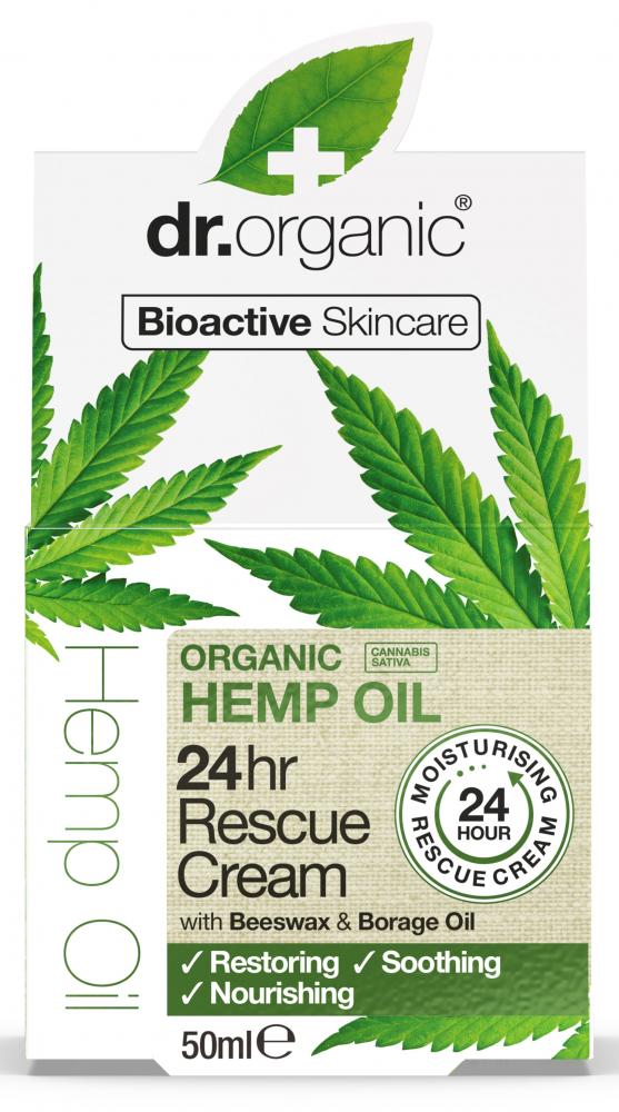 Dr Organic Organic Hemp Oil 24hr Rescue Cream 50ml