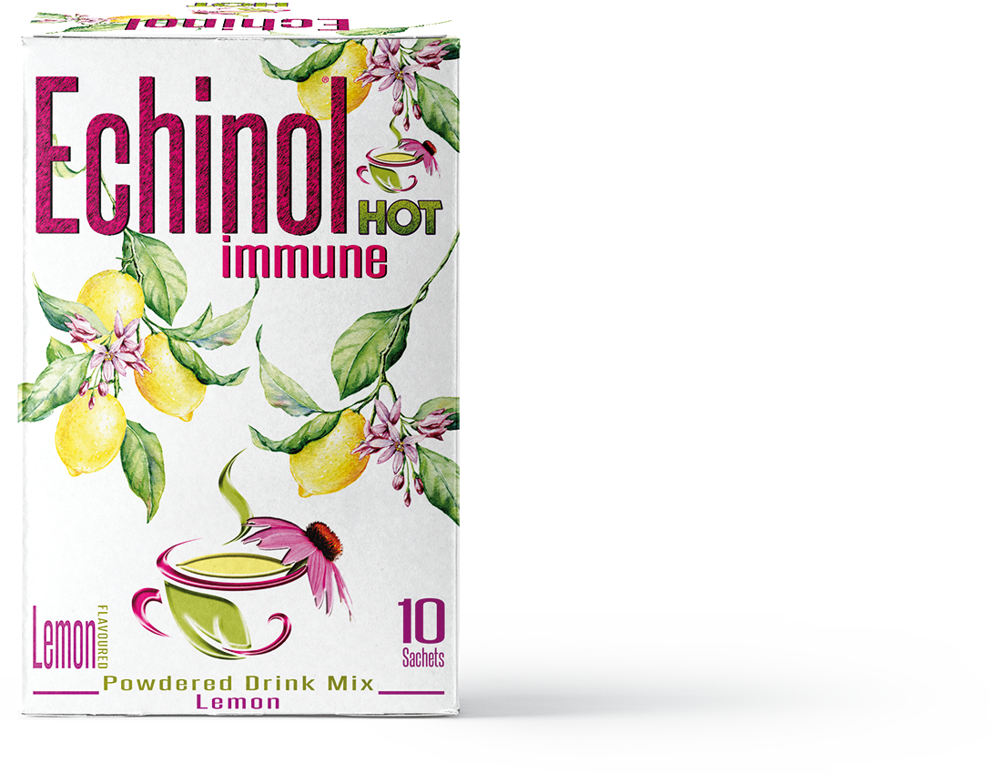 Echinol Hot Immune Powdered Drink Mix Lemon Flavoured 10's