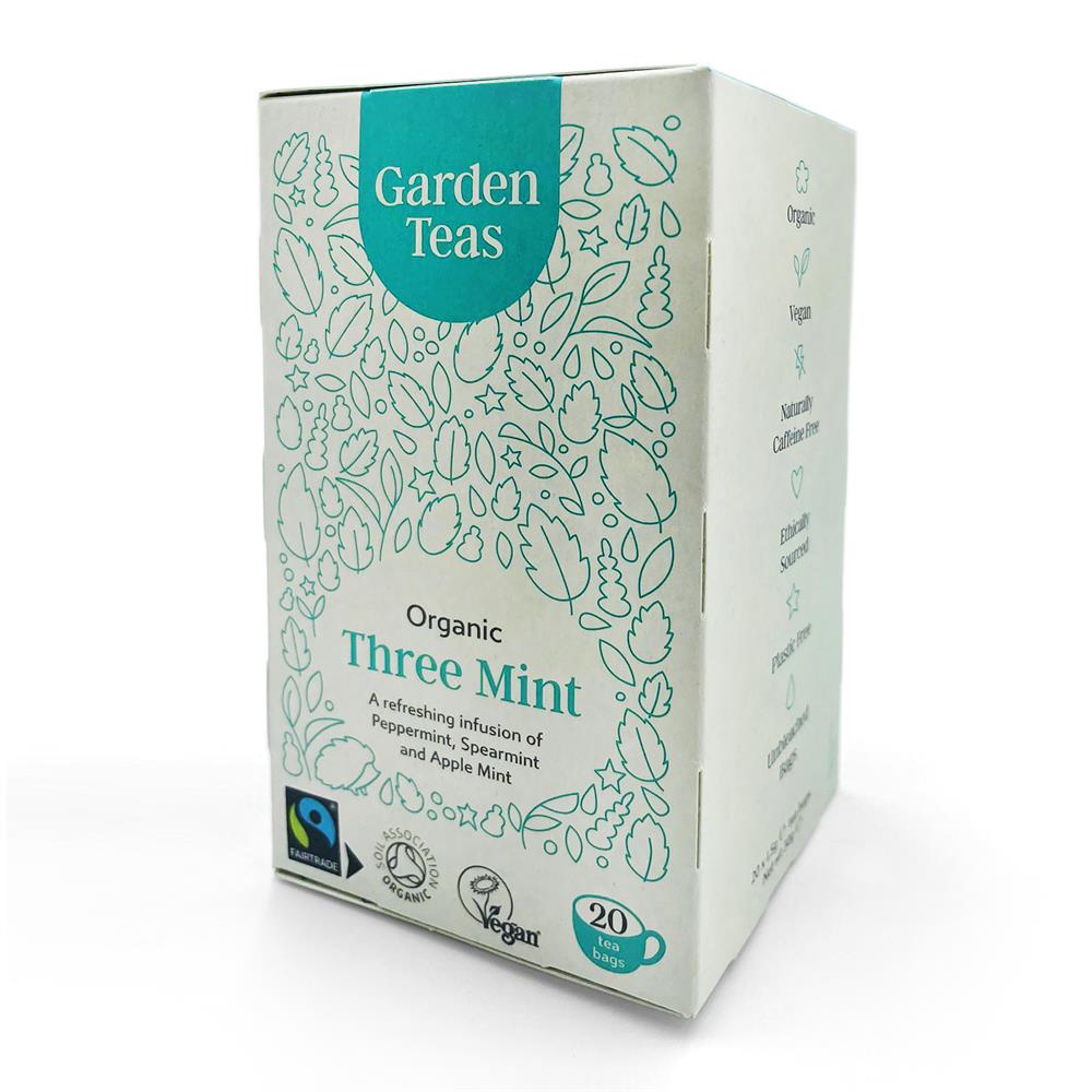 Garden Teas Organic Three Mint 20 Tea Bags, Tea & Infusions