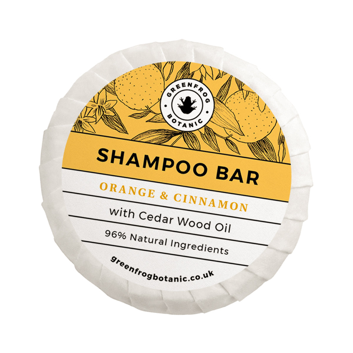 Greenfrog Botanic Shampoo Bar Orange & Cinnamon 50g