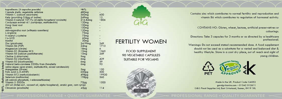 G&G Vitamins Fertility Women 90's