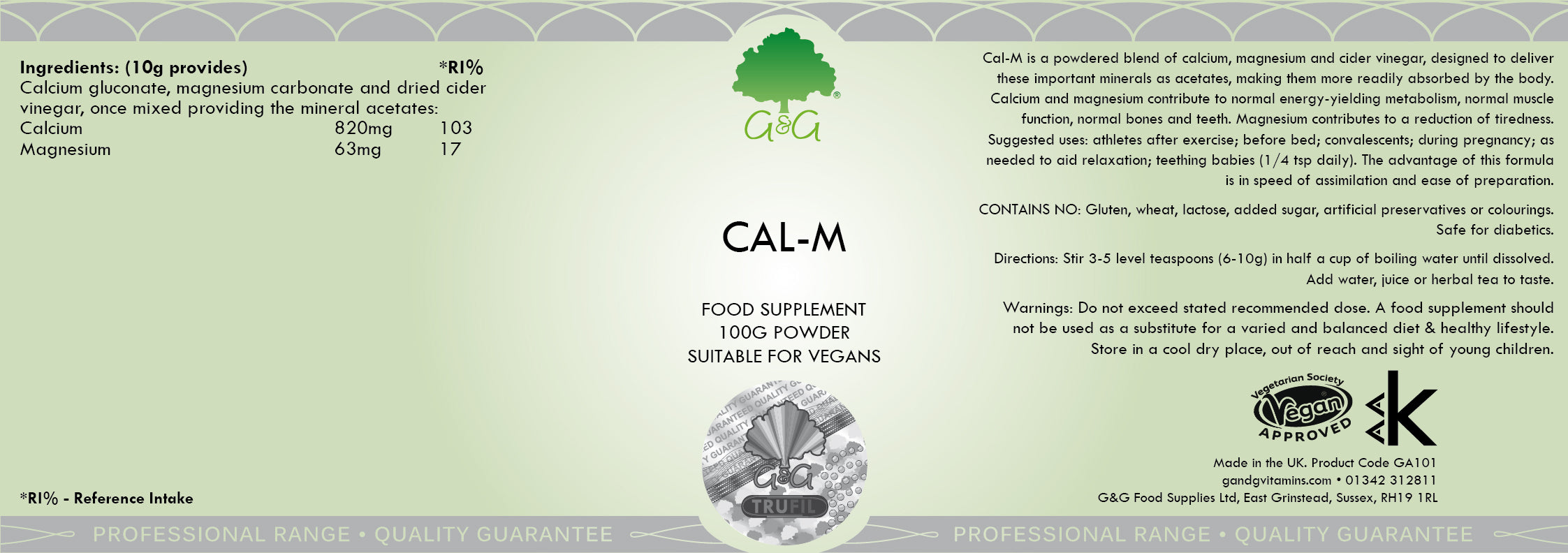 G&G Vitamins Cal-M Powder