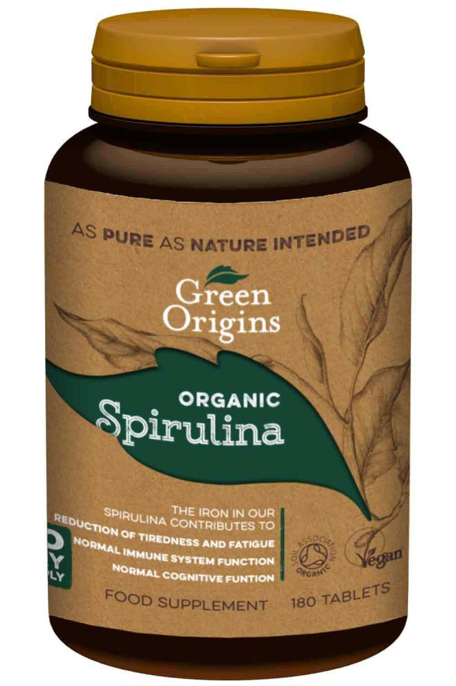 Green Origins Organic Spirulina Tablets 180's