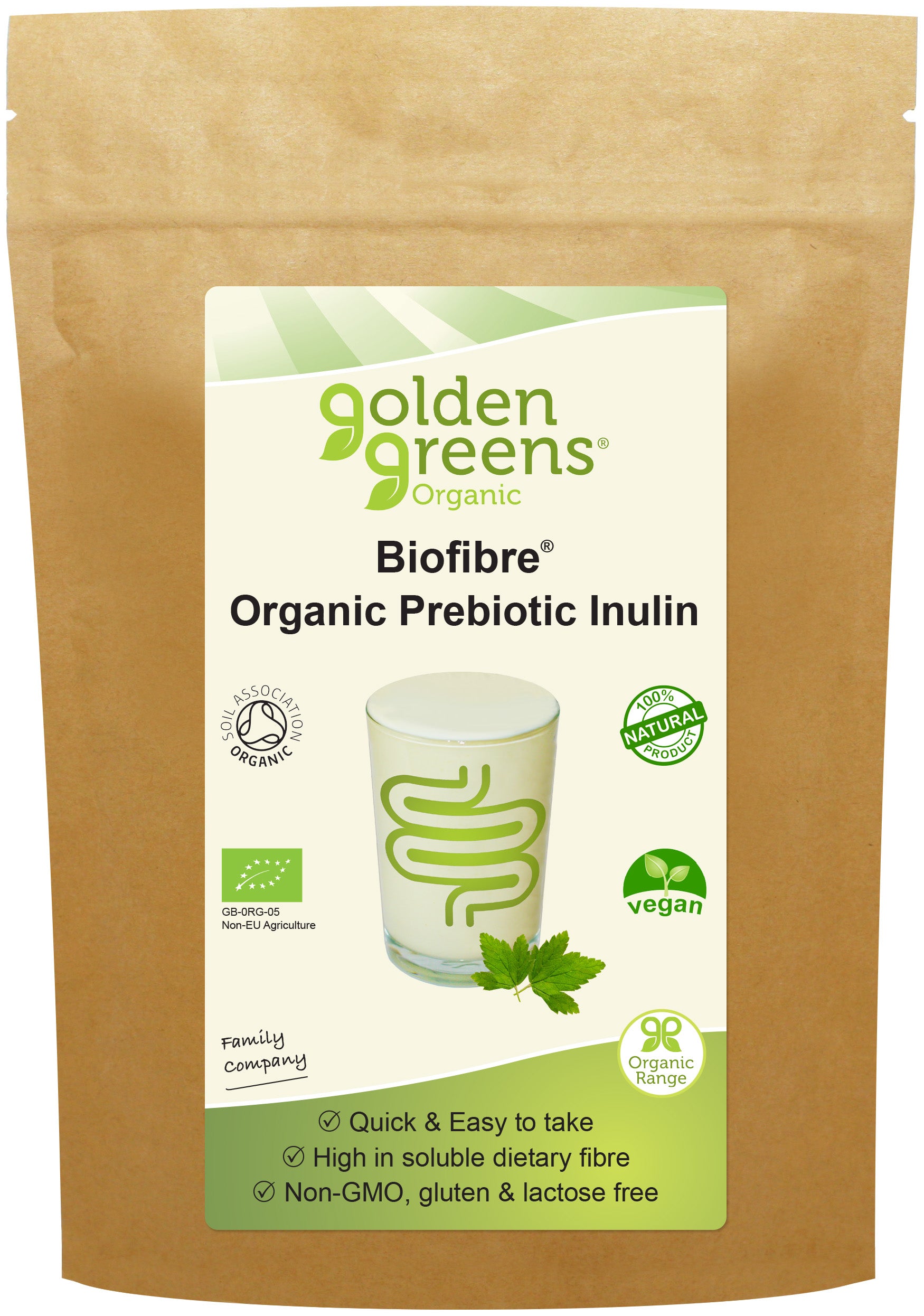 Golden Greens (Greens Organic) Biofibre Organic Prebiotic Inulin