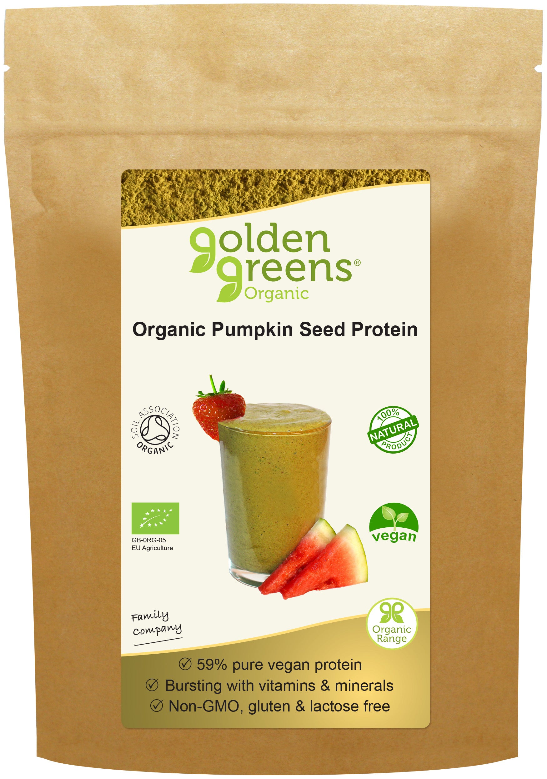 Golden Greens (Greens Organic) Organic Pumpkin Seed Protein 250g