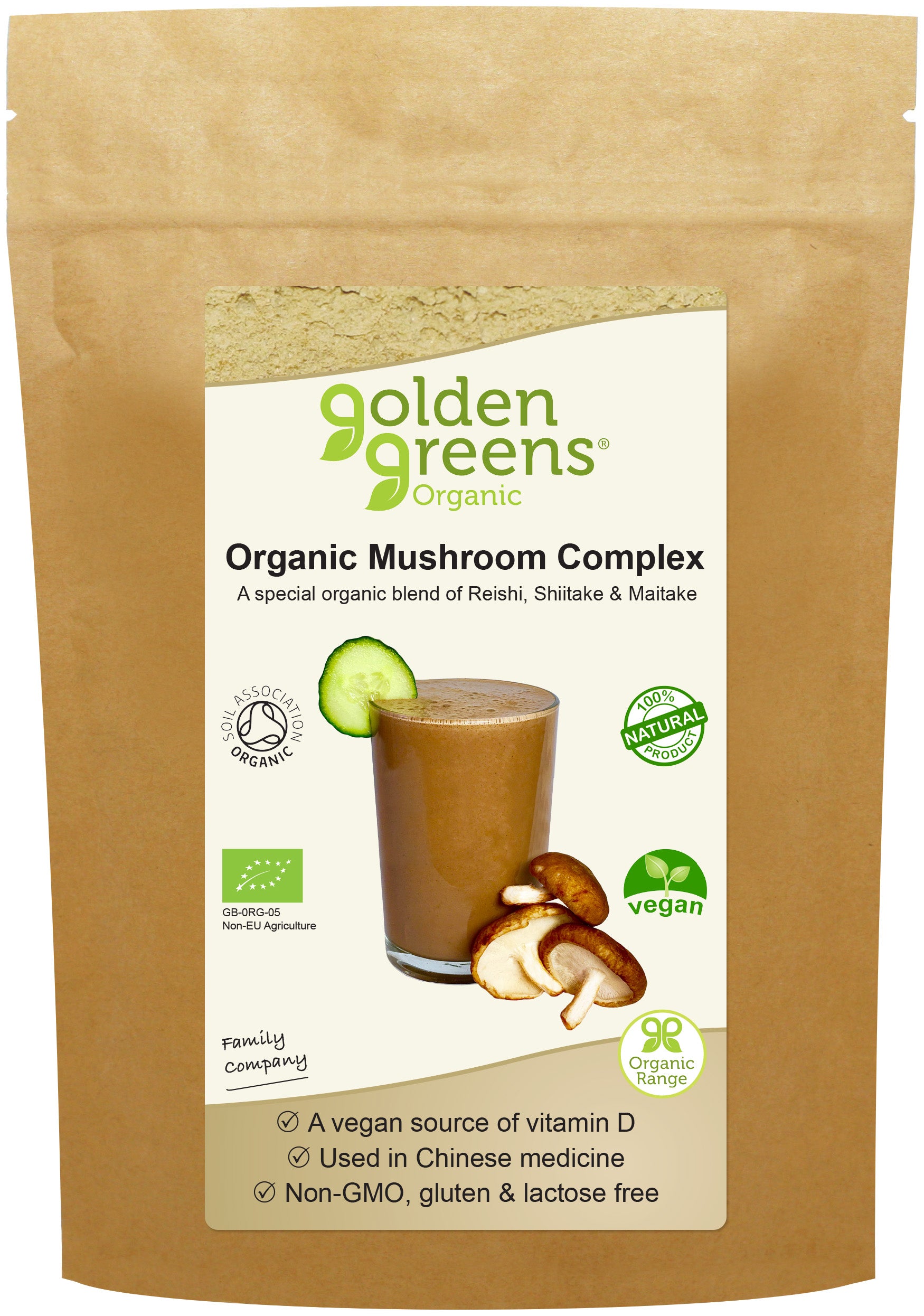 Golden Greens (Greens Organic) Organic Mushroom  Complex 50g