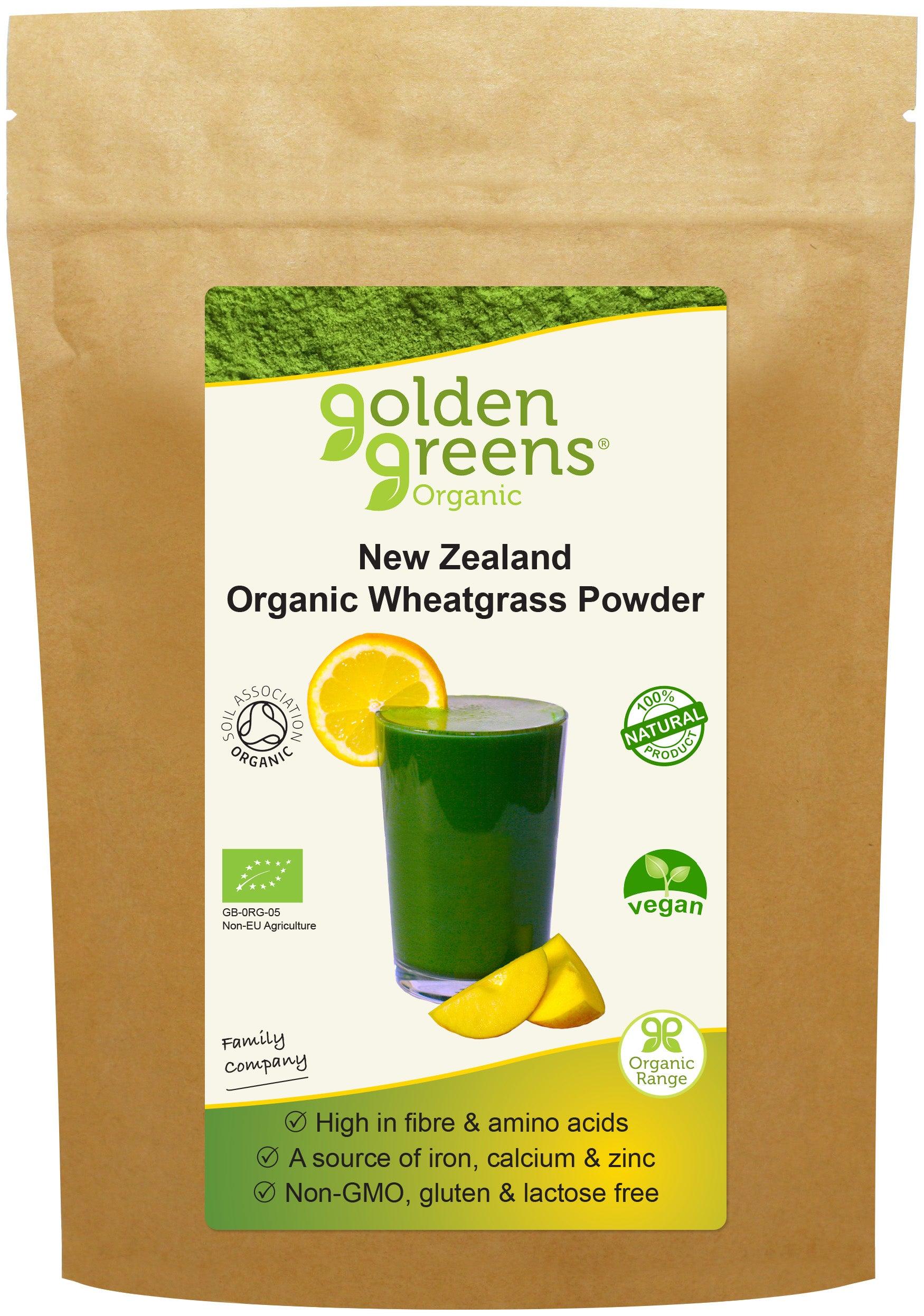 Golden Greens (Greens Organic) New Zealand Organic Wheatgrass Powder 100g - Approved Vitamins