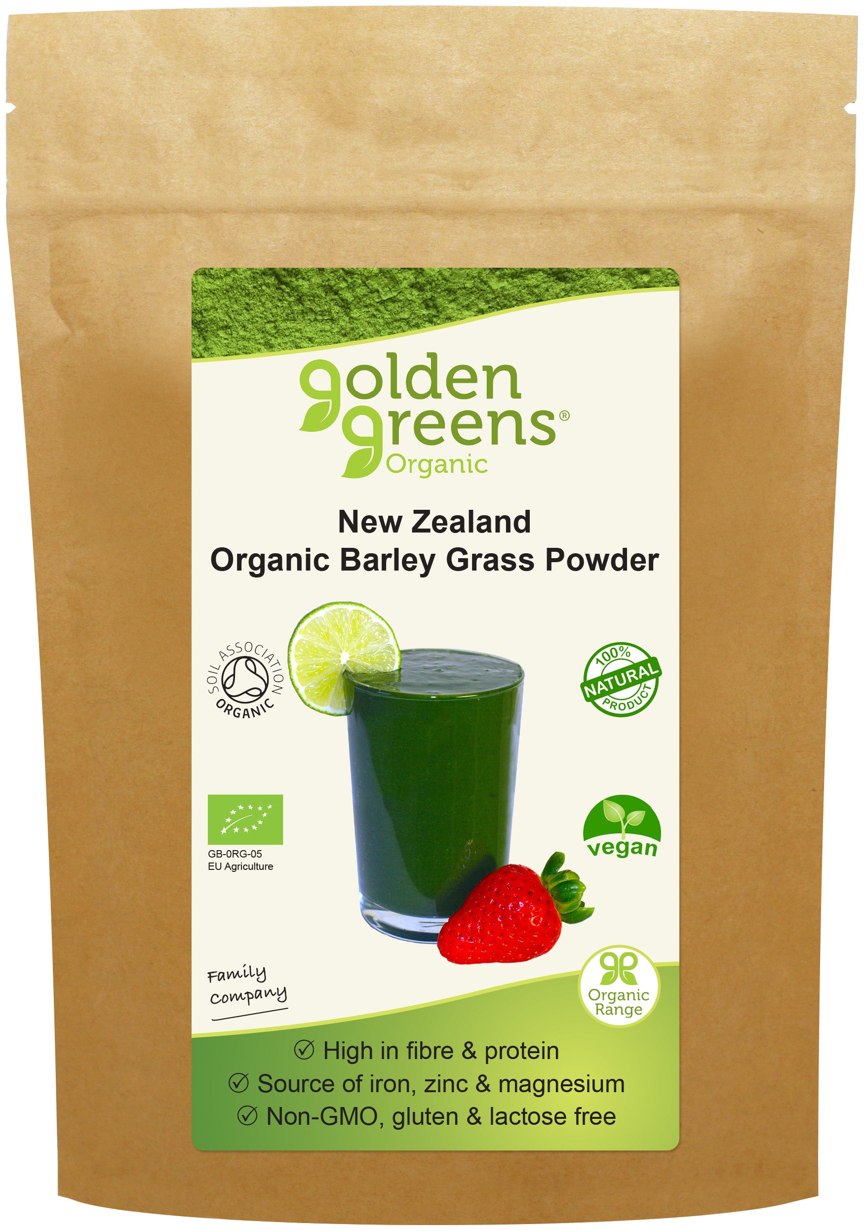 Golden Greens (Greens Organic) New Zealand Organic Barley Grass Powder