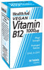 Health Aid Vegan Vitamin B12 1000ug 50's - Approved Vitamins