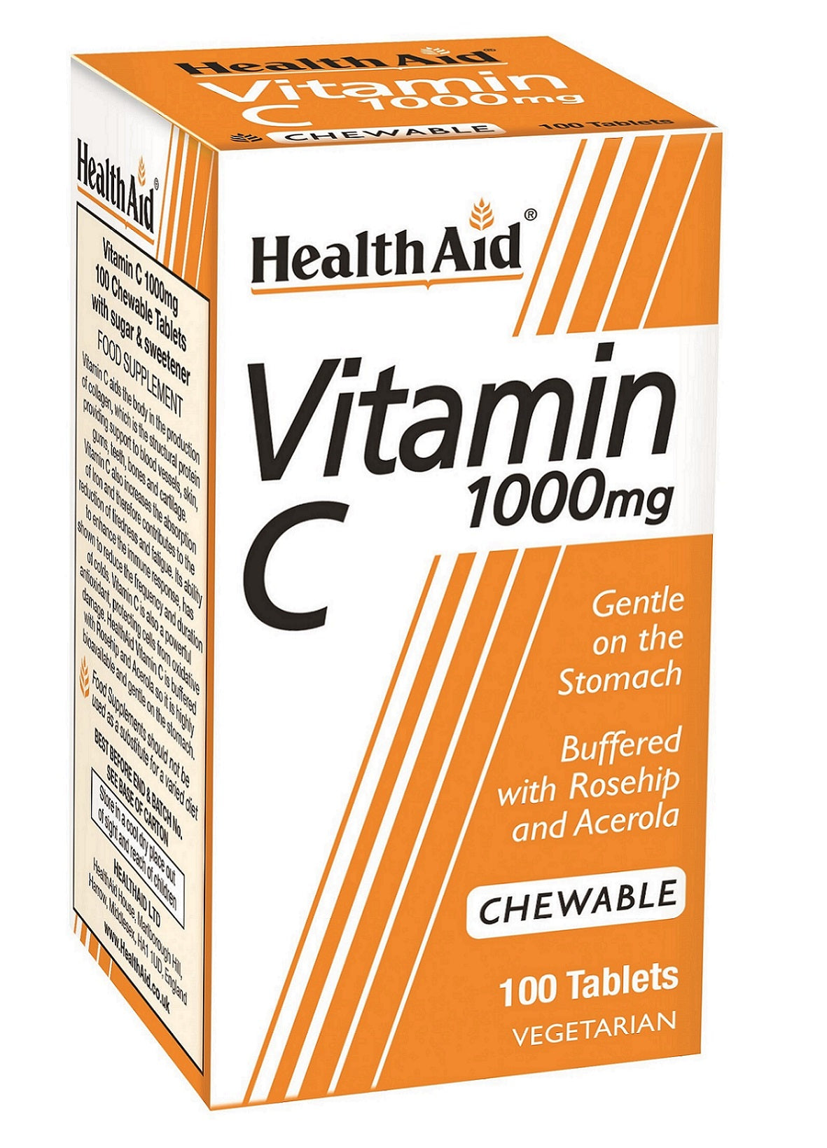 Health Aid Vitamin C 1000mg Chewable Orange Flavour