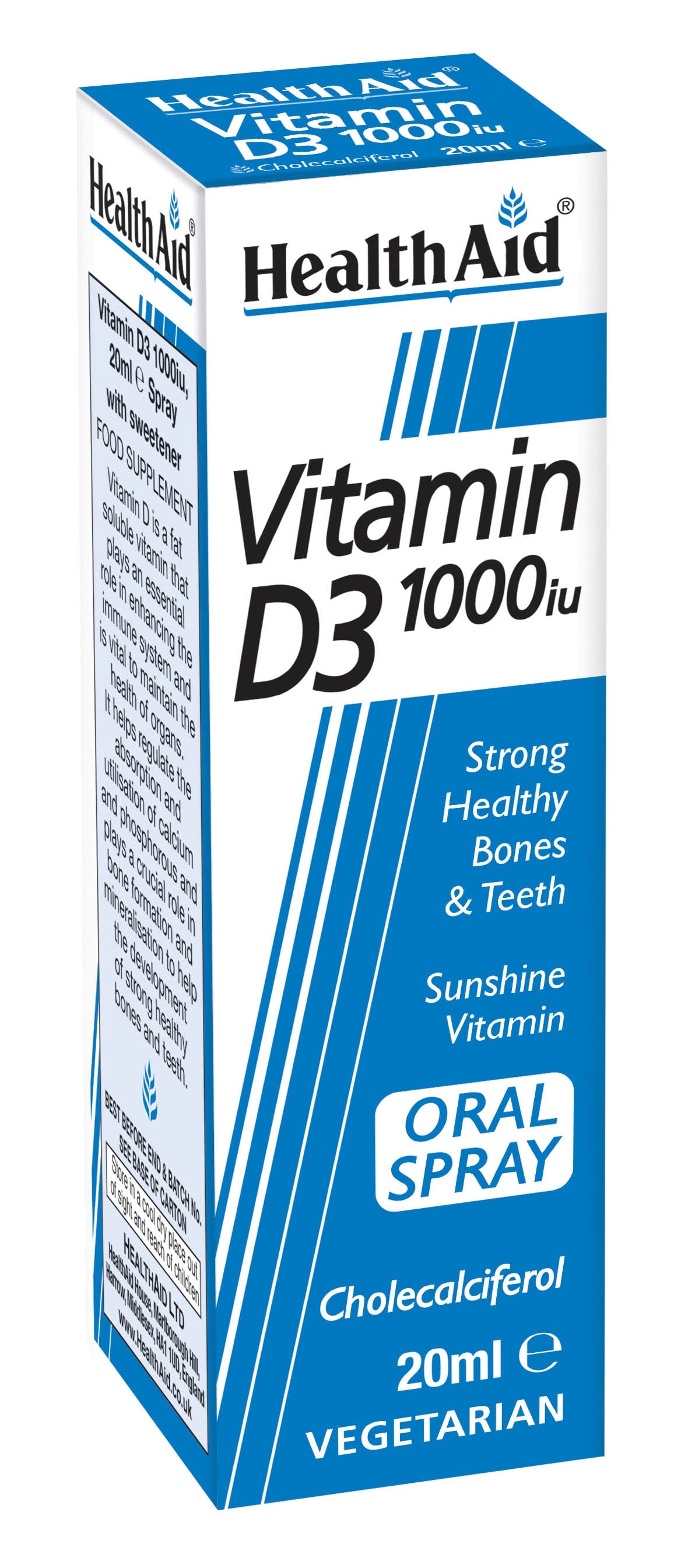 Health Aid Vitamin D3 1000iu Oral Spray 20ml
