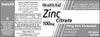 Health Aid Zinc Citrate 100mg 100's