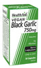 Health Aid Vegan Black Garlic 750mg 30's