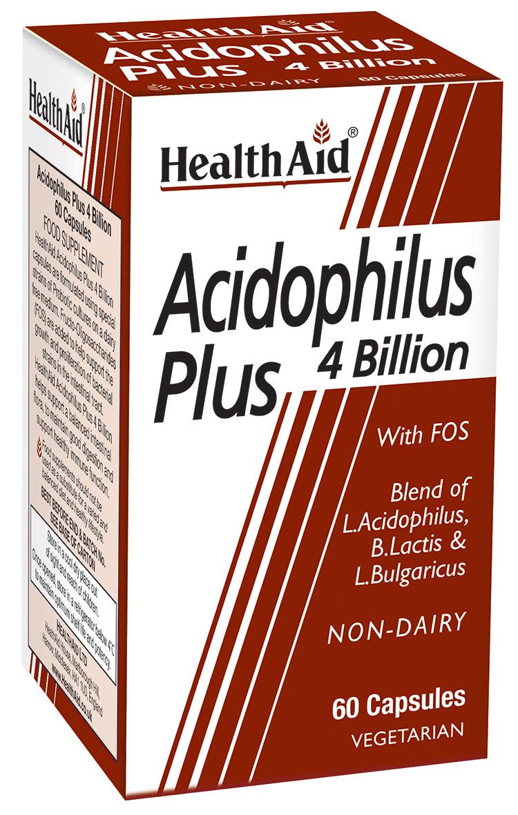 Health Aid Acidophilus Plus 4 Billion with FOS