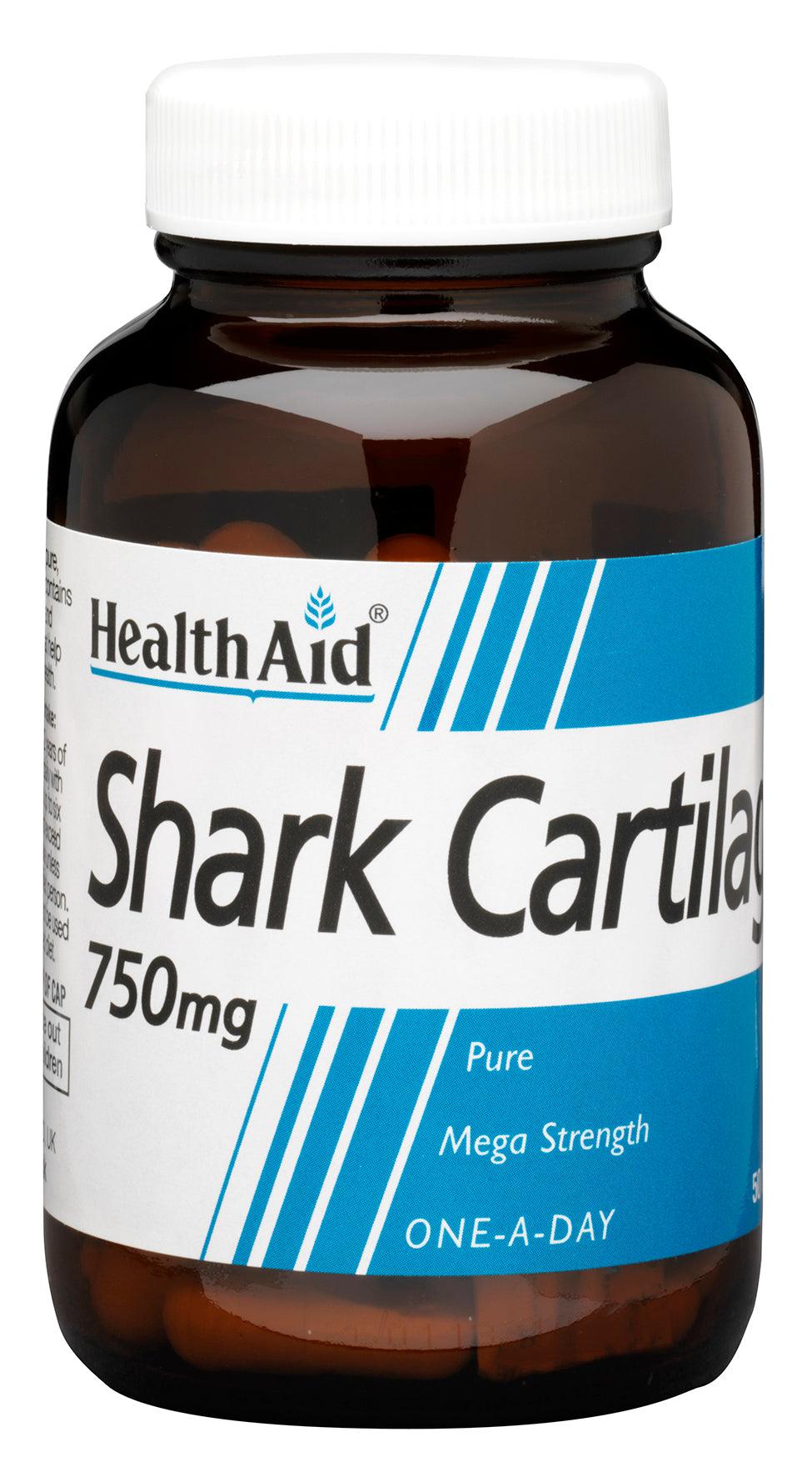 Health Aid Shark Cartilage 750mg 50's - Approved Vitamins
