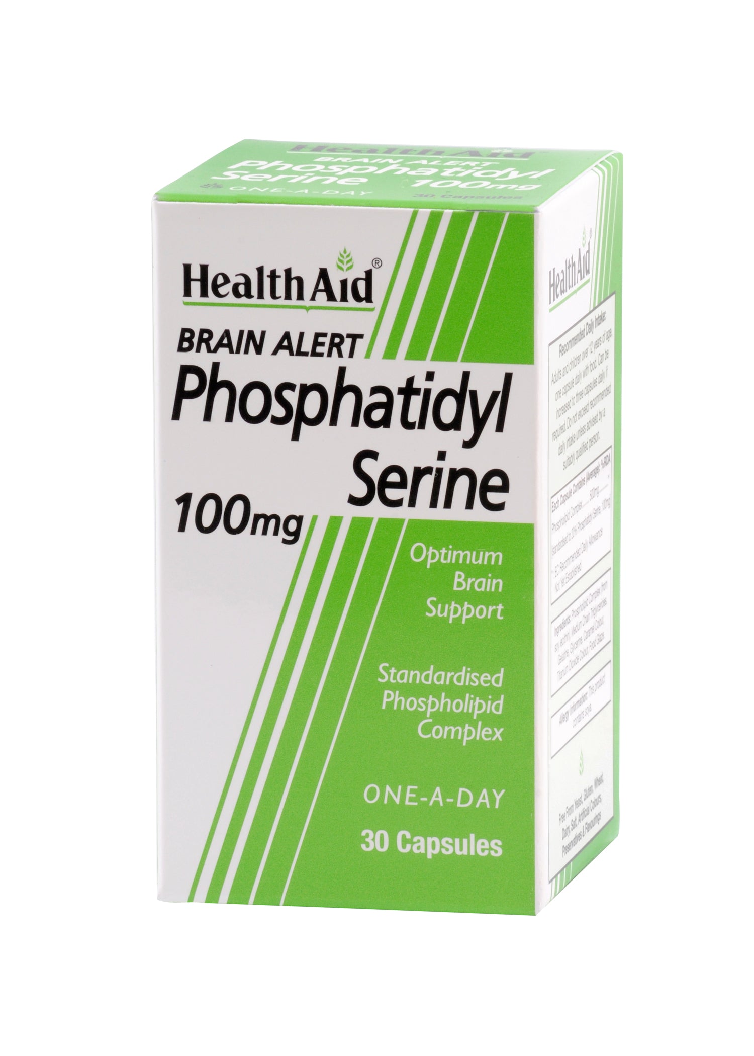 Health Aid Brain Alert Phosphatidyl Serine 100mg 30's