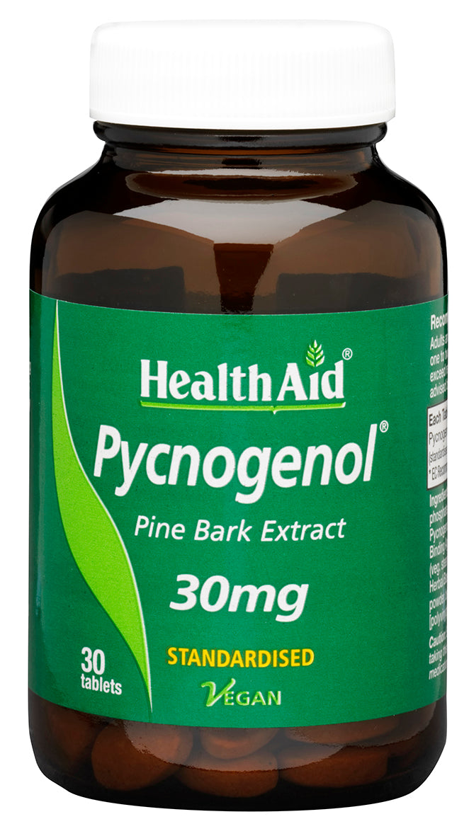 Health Aid Pycnogenol Pine Bark Extract 30mg 30's