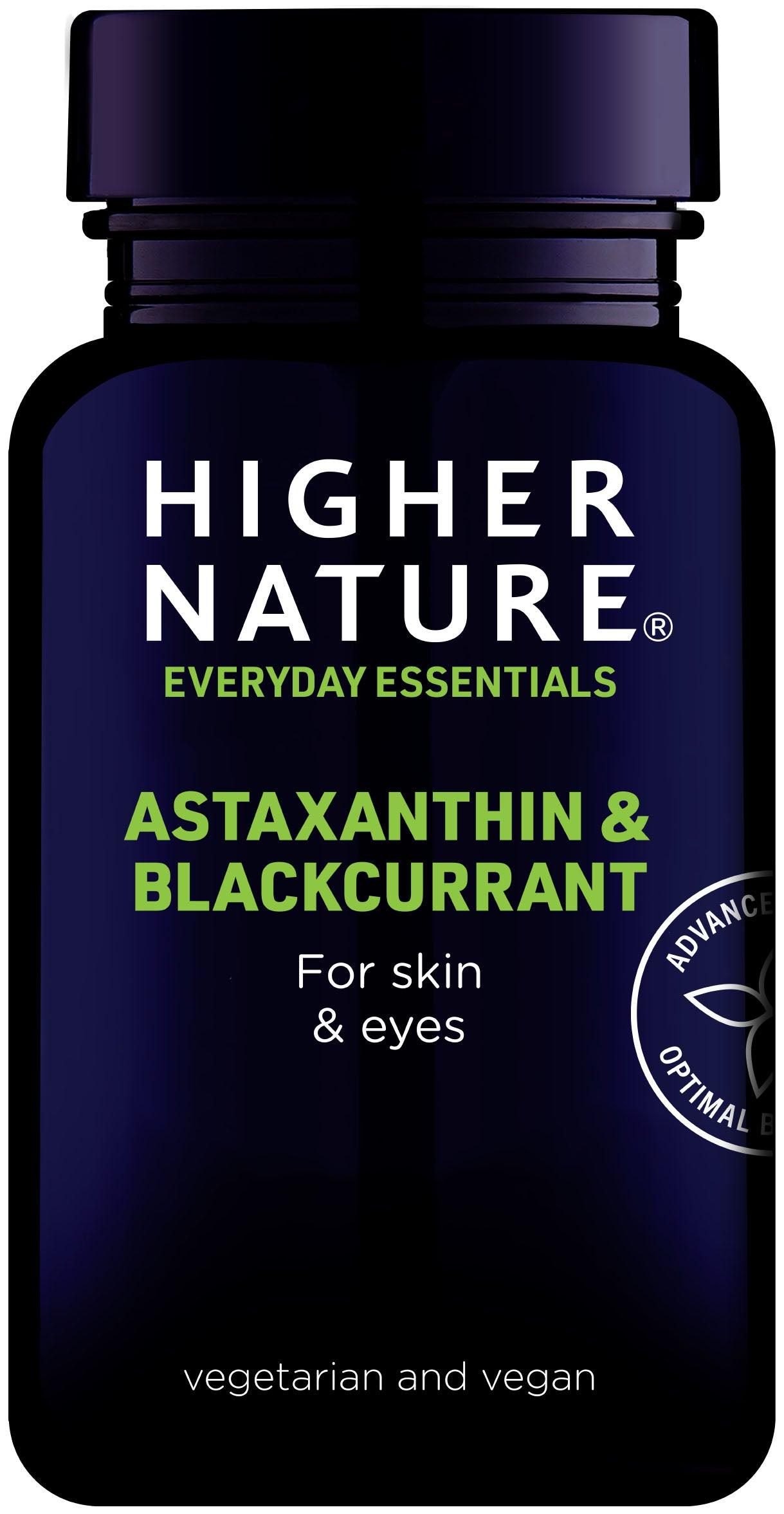 Higher Nature Astaxanthin & Blackcurrant 30's - Approved Vitamins