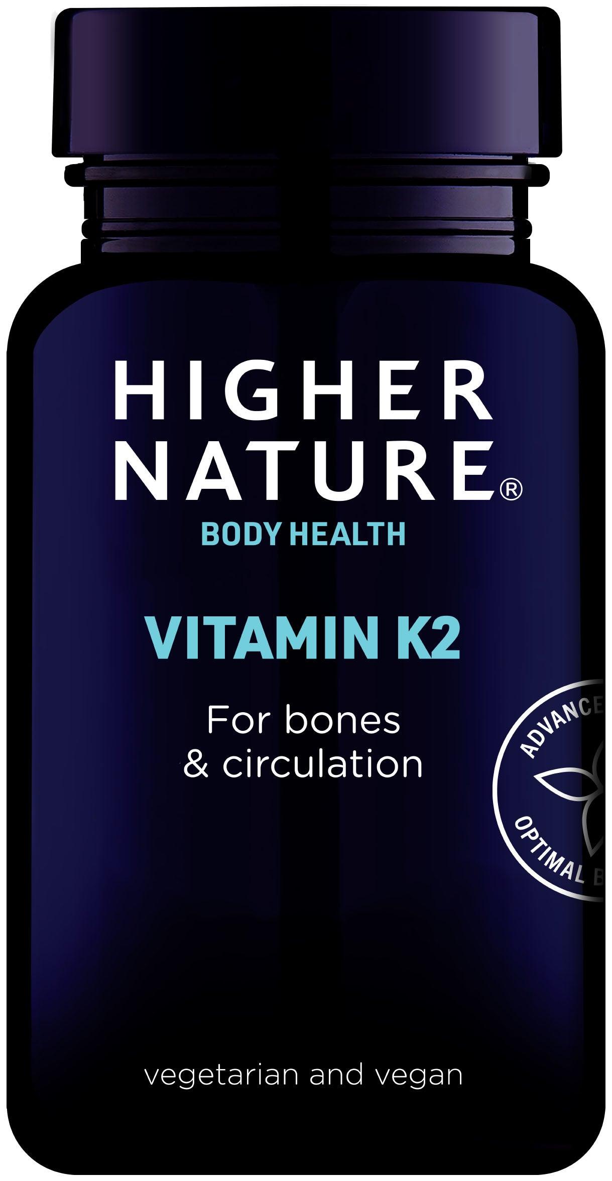 Higher Nature Vitamin K2 30's - Approved Vitamins
