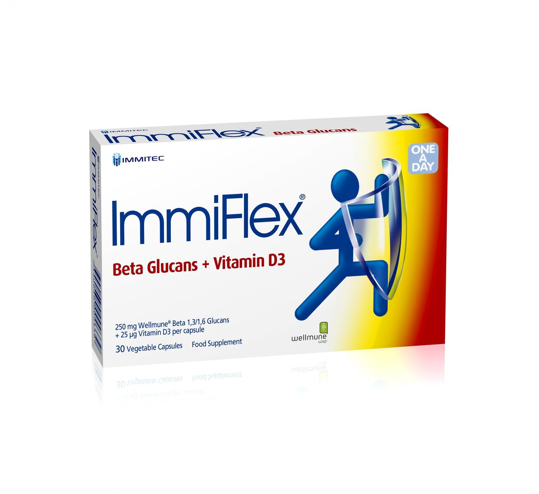 ImmiFlex ImmiFlex Beta Glucans + Vitamin D3 30's - Approved Vitamins