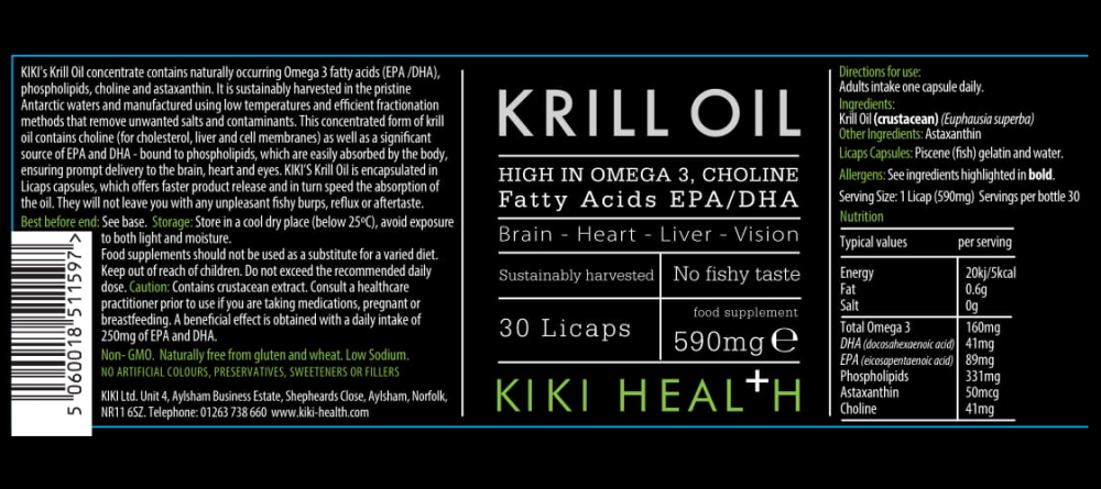 Kiki Health Krill Oil 30's