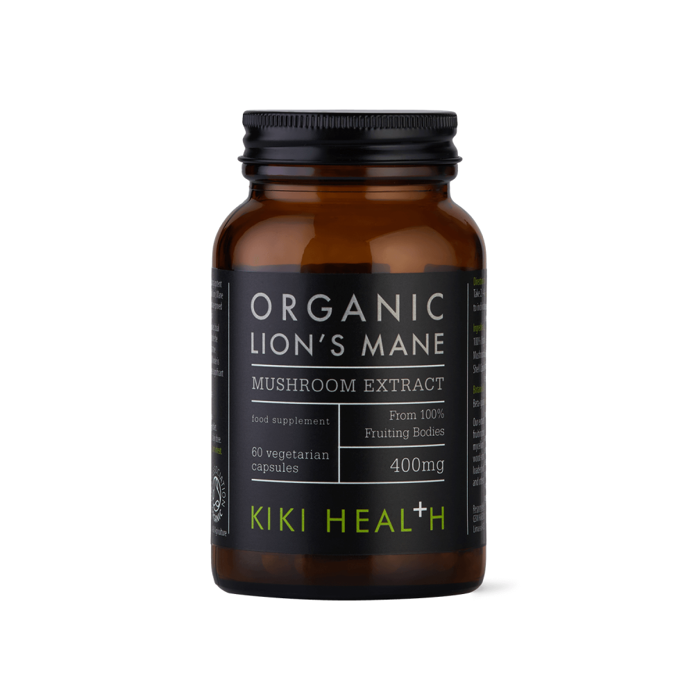 Kiki Health Organic Lion's Mane Mushroom Extract Capsules 60's