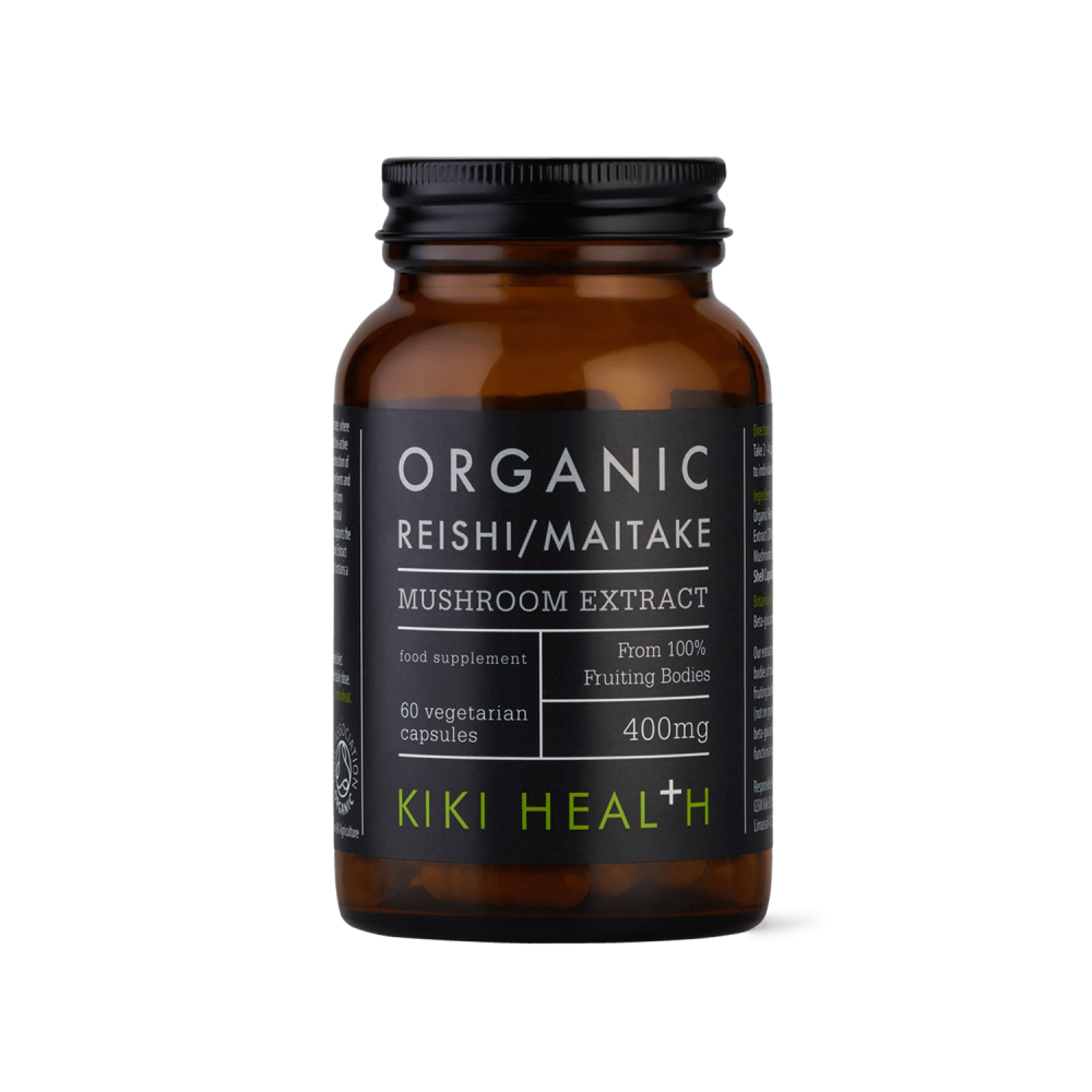 Kiki Health Organic Reishi/Maitake Mushroom Extract 60's