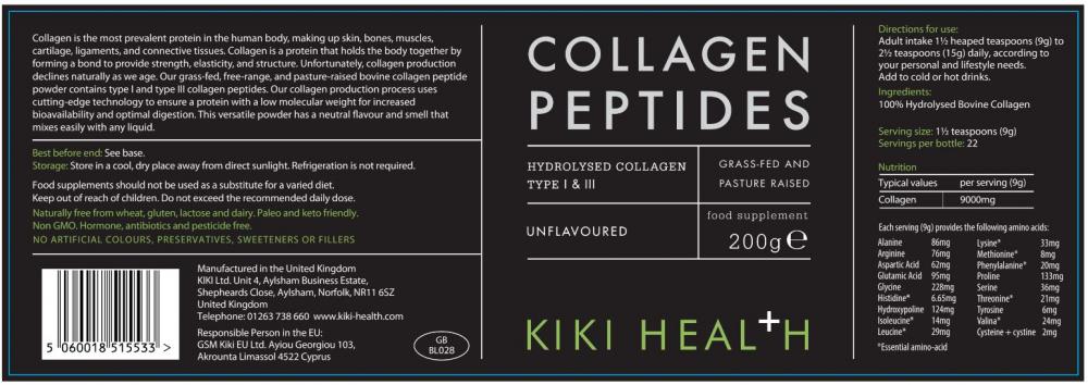 Kiki Health Collagen Peptides Powder 200g
