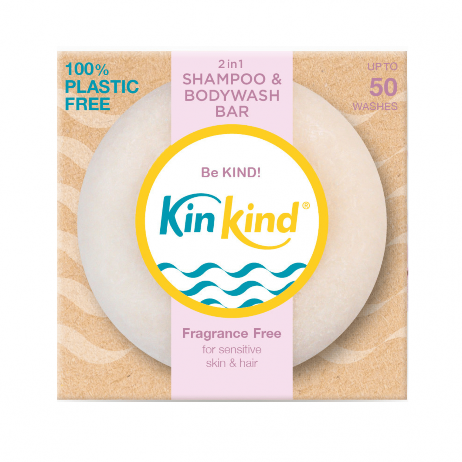 KinKind 2in1 Shampoo & Bodywash Bar Fragrance Free 50g