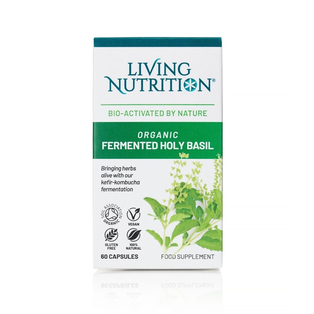 Living Nutrition Organic Fermented Holy Basil 60's
