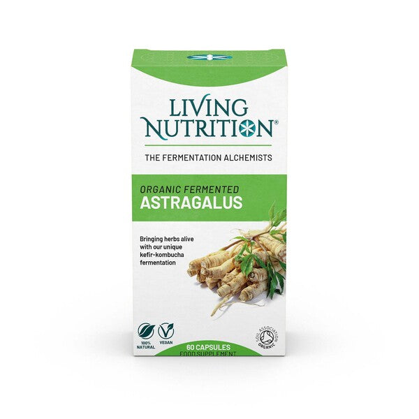 Living Nutrition Organic Fermented Astragalus 60's