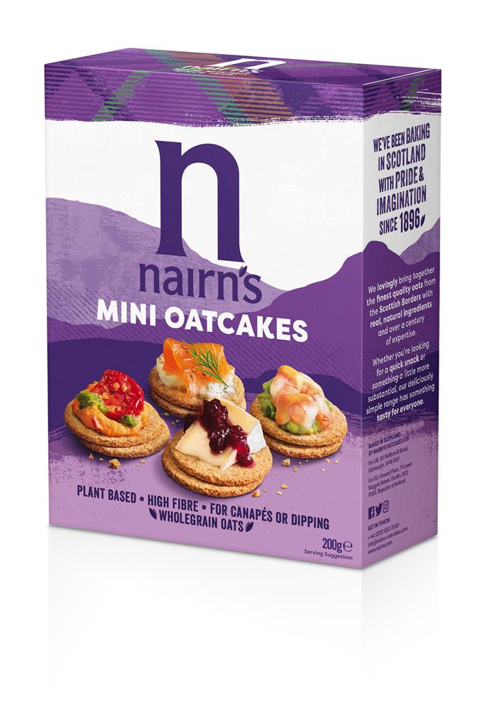 Nairns Mini Oatcakes 200g, Crackers