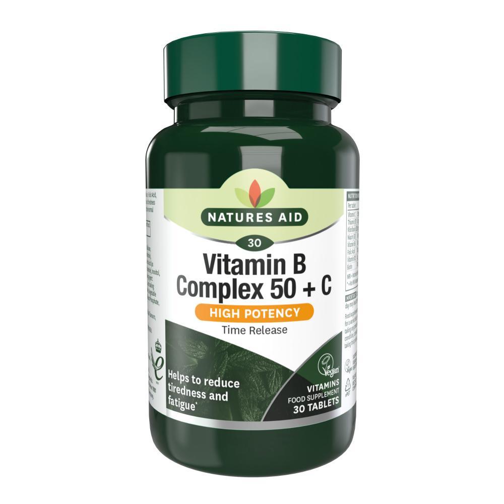 Natures Aid Vitamin B Complex 50 + C 30's - Approved Vitamins