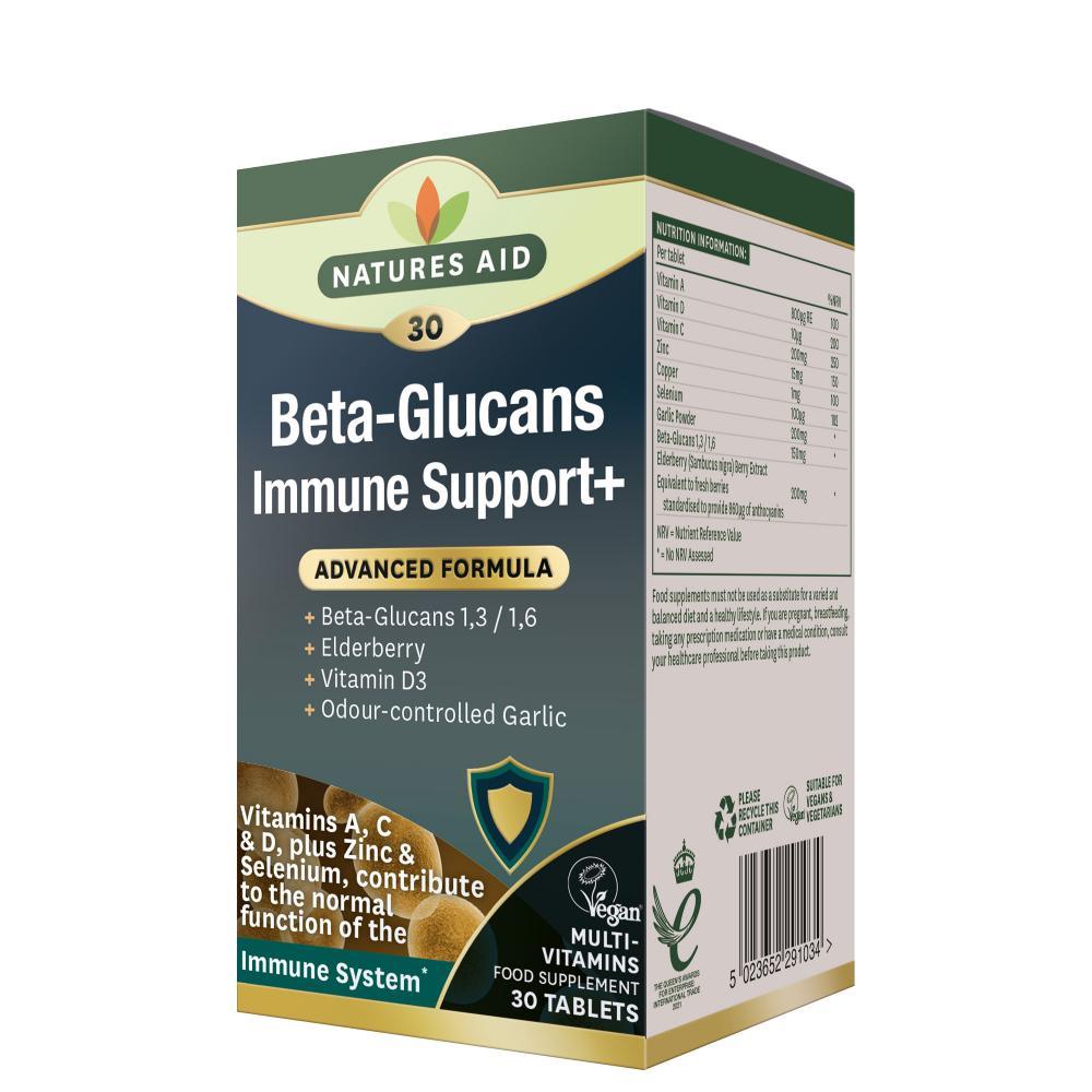 Natures Aid Beta-Glucans Immune Support + 30's - Approved Vitamins
