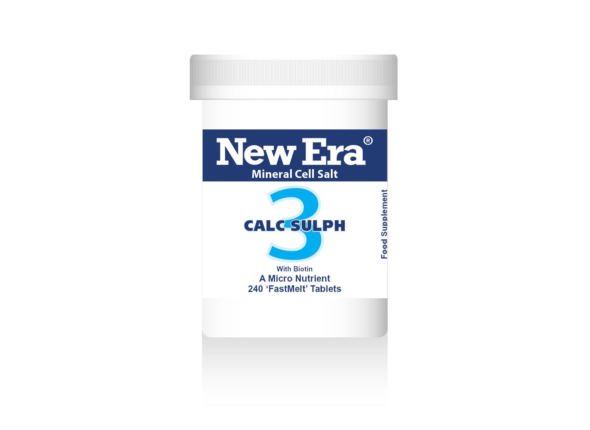 New Era No. 3. Calc. Sulph. (Calcium Sulphate) 240's