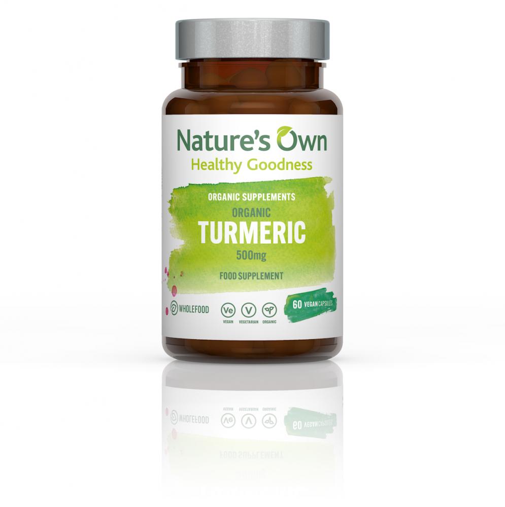 Nature's Own Organic Turmeric 500mg 60's