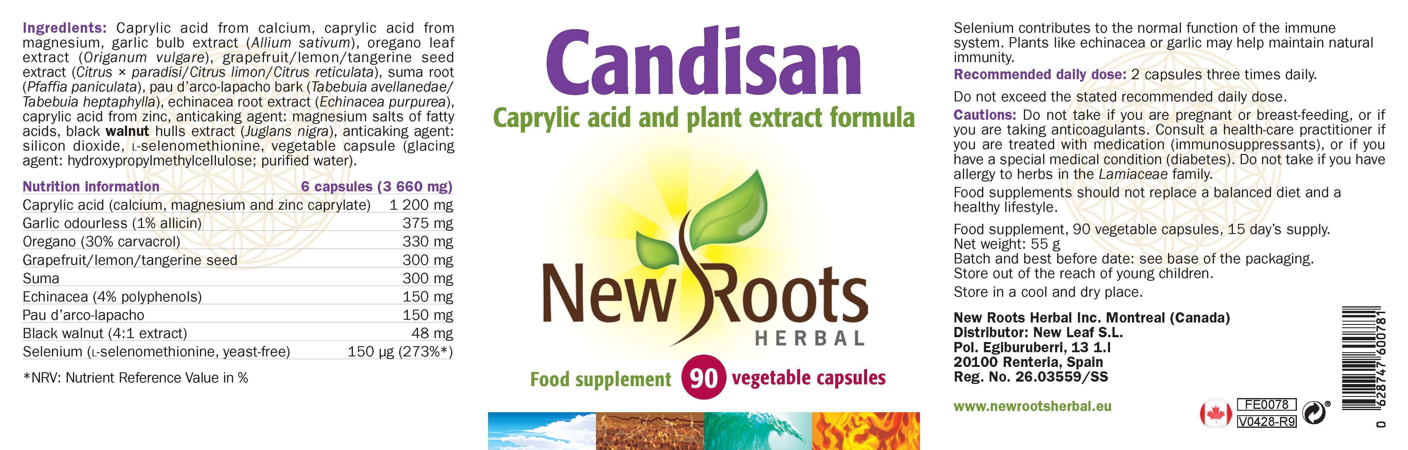 New Roots Herbal Candisan 90's - Approved Vitamins