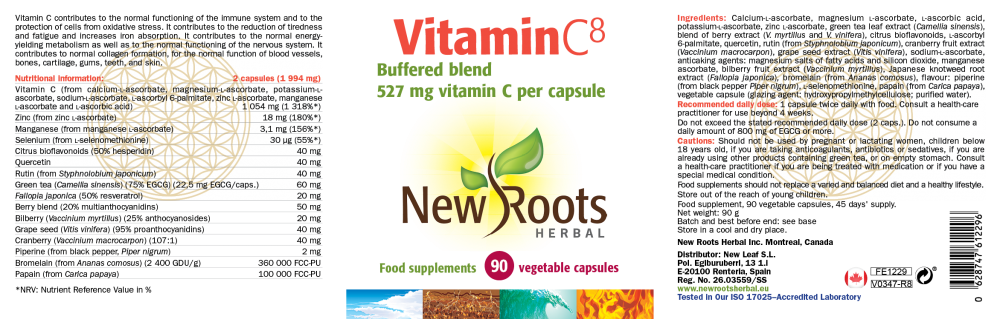 New Roots Herbal Vitamin C8 90's