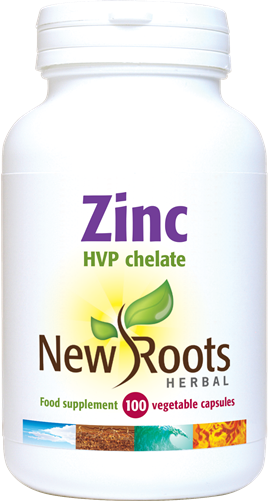 New Roots Herbal Zinc HVP Chelate 100's