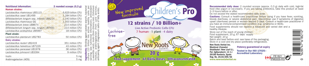 New Roots Herbal Children's Pro 20g