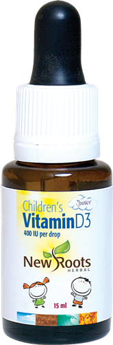 New Roots Herbal Children’s Vitamin D3 400iu 15ml