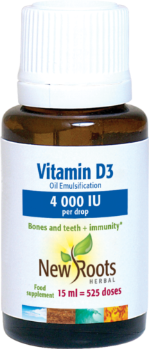New Roots Herbal Vitamin D3 4000iu Liquid 15ml