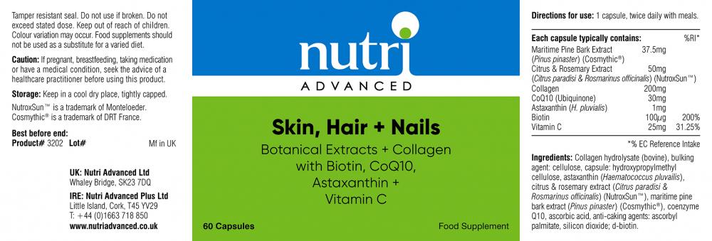 Nutri Advanced Skin, Hair + Nails 60's