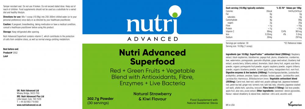 Nutri Advanced Superfood 302.7g