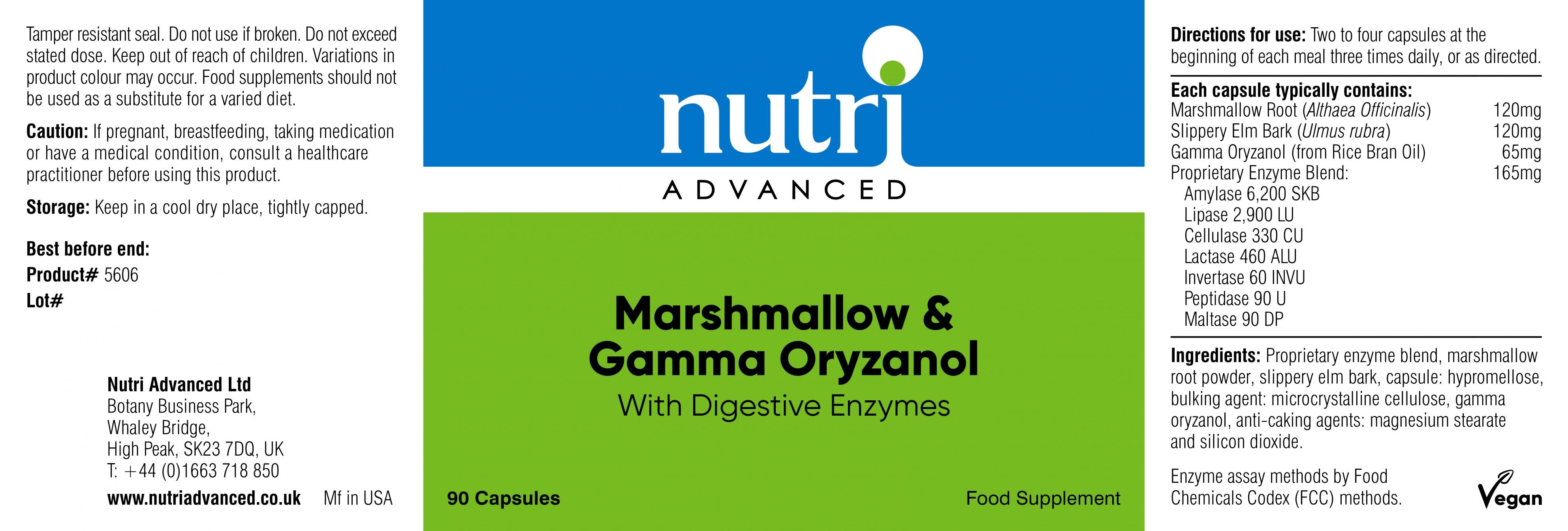Nutri Advanced Marshmallow & Gamma Oryzanol 90's