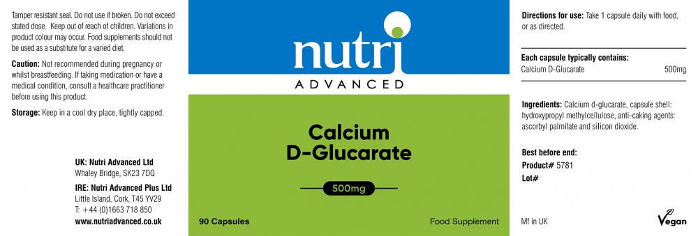 Nutri Advanced Calcium D-Glucarate 90's