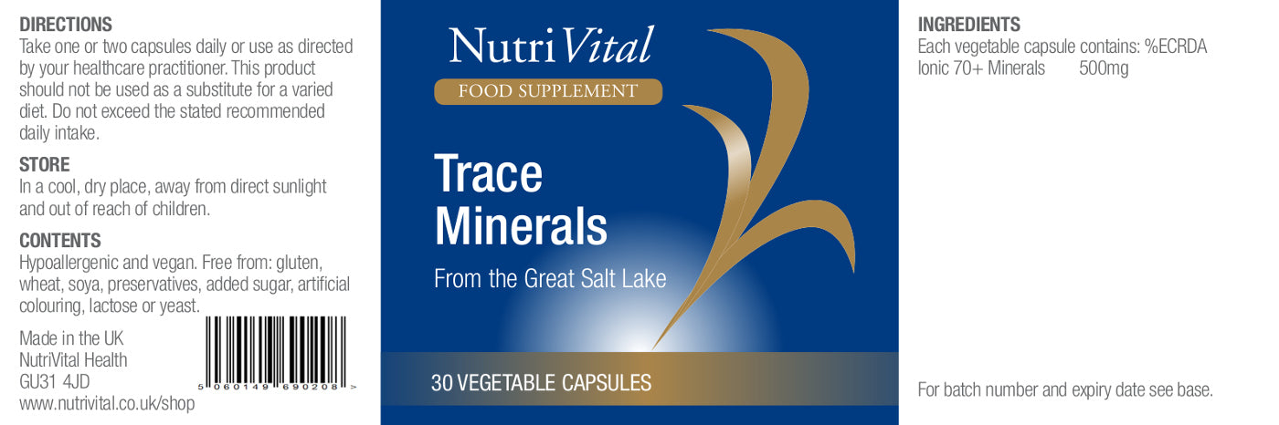 Nutrivital Trace Minerals 30's