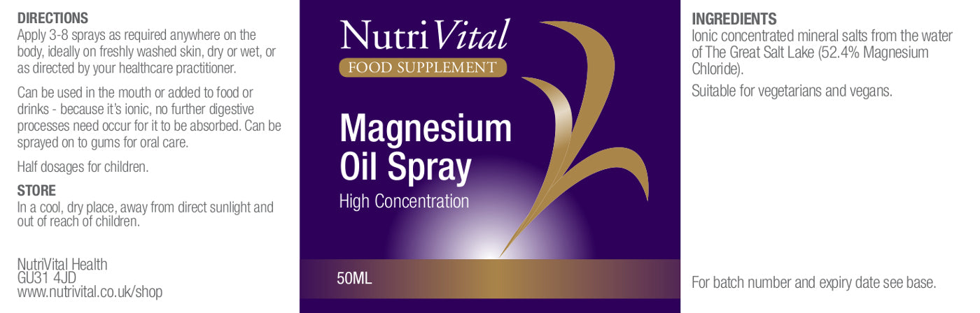Nutrivital Magnesium Oil Spray 50ml