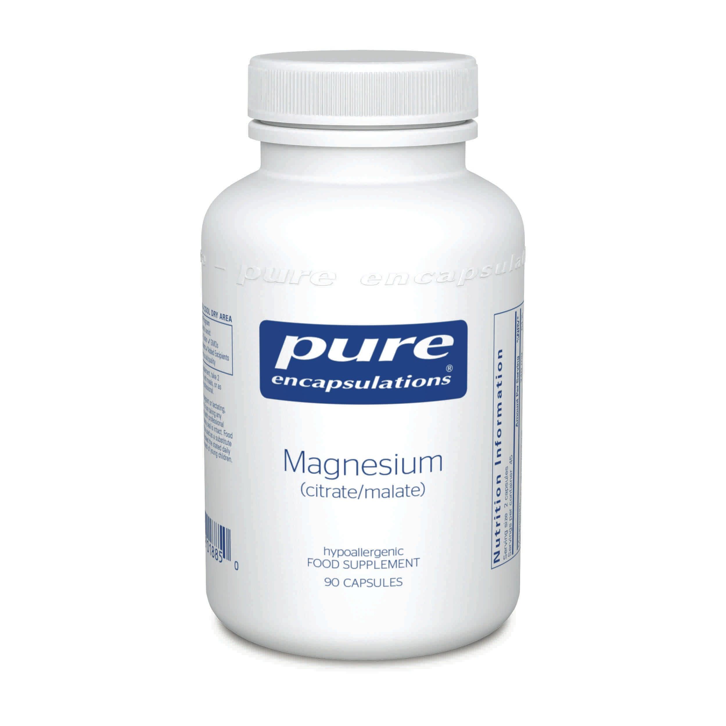 Pure Encapsulations Magnesium (citrate/malate) 90's - Approved Vitamins